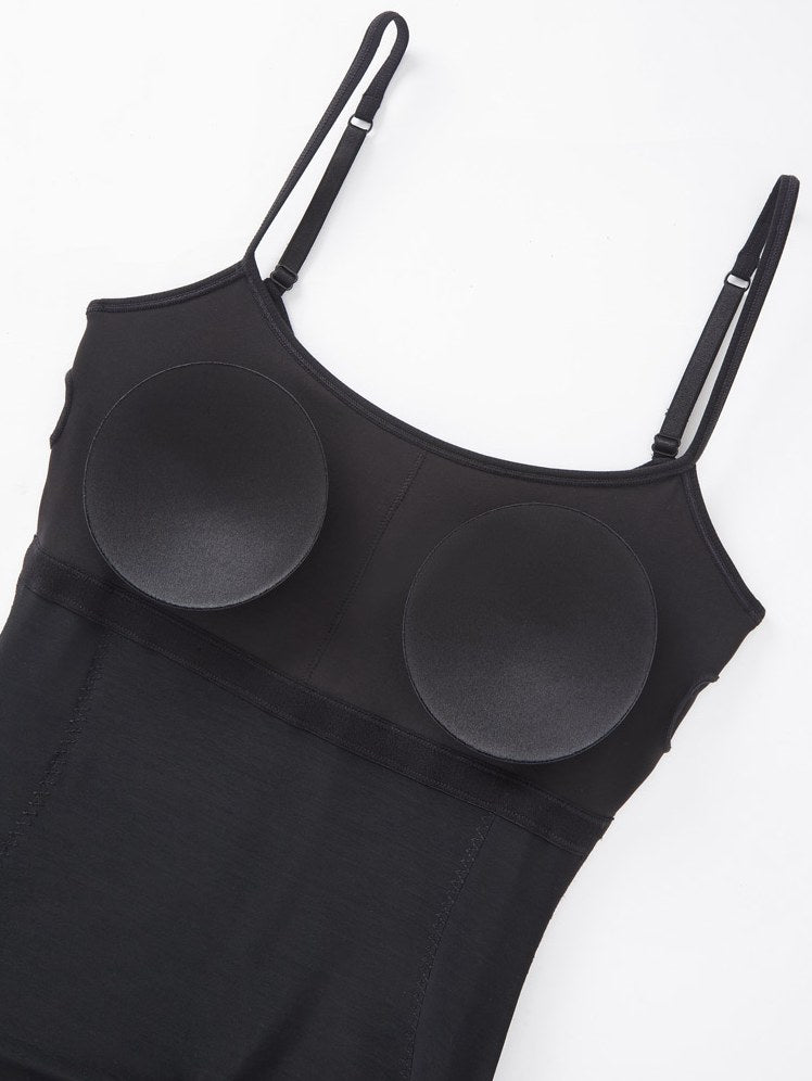 Built-In Shapewear Black Maxi Dress