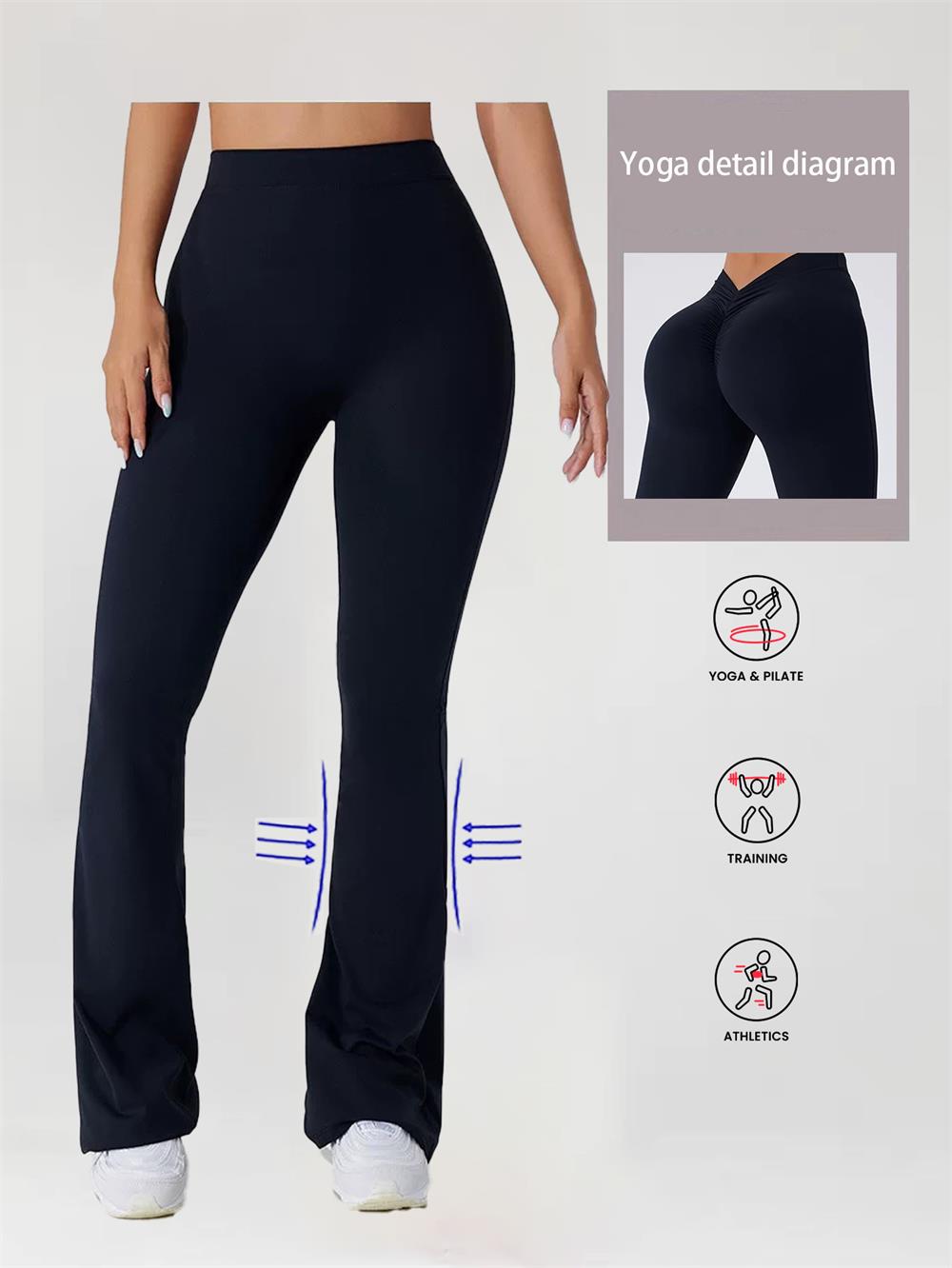 Scrunch Butt Lift Flare Leggings