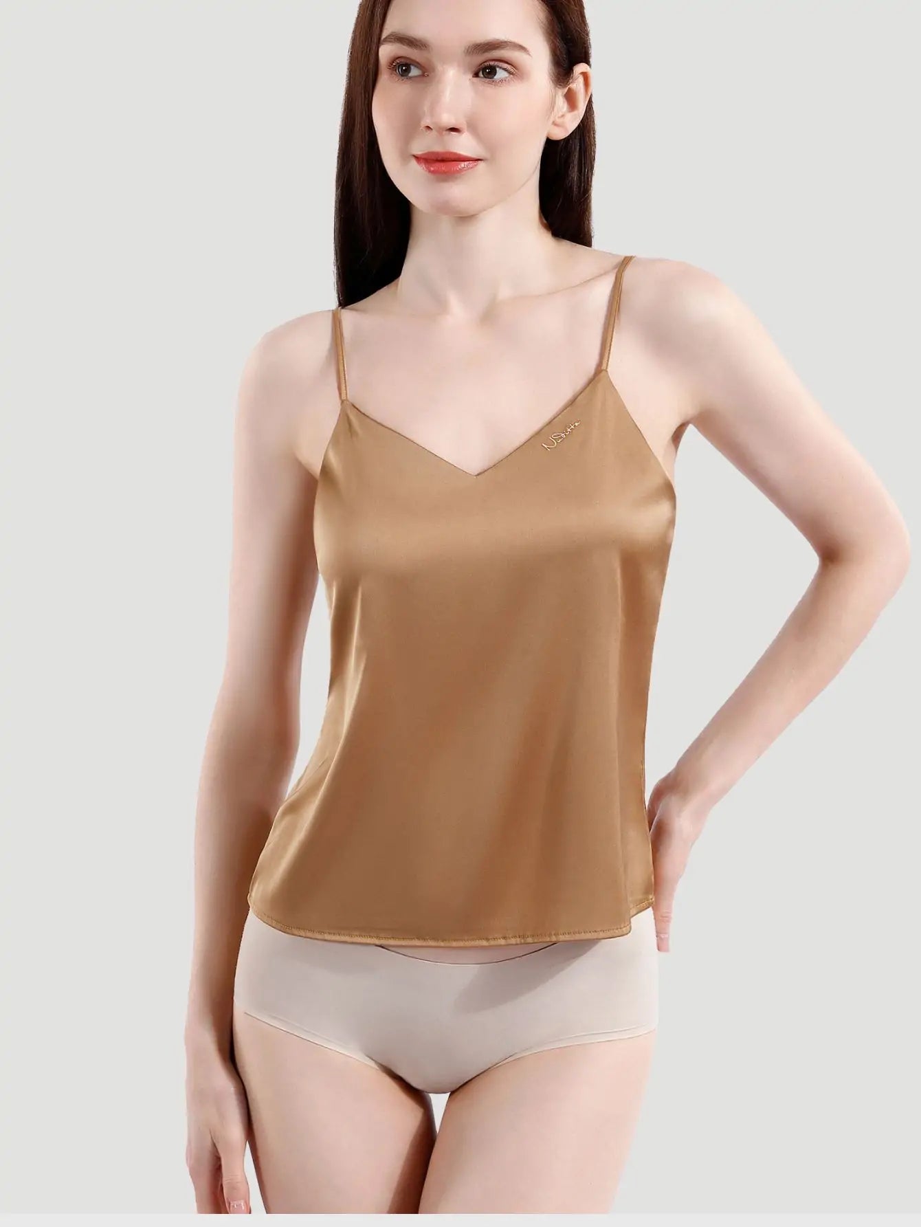 Ultra-Soft Satin Loungewear Camisole Top