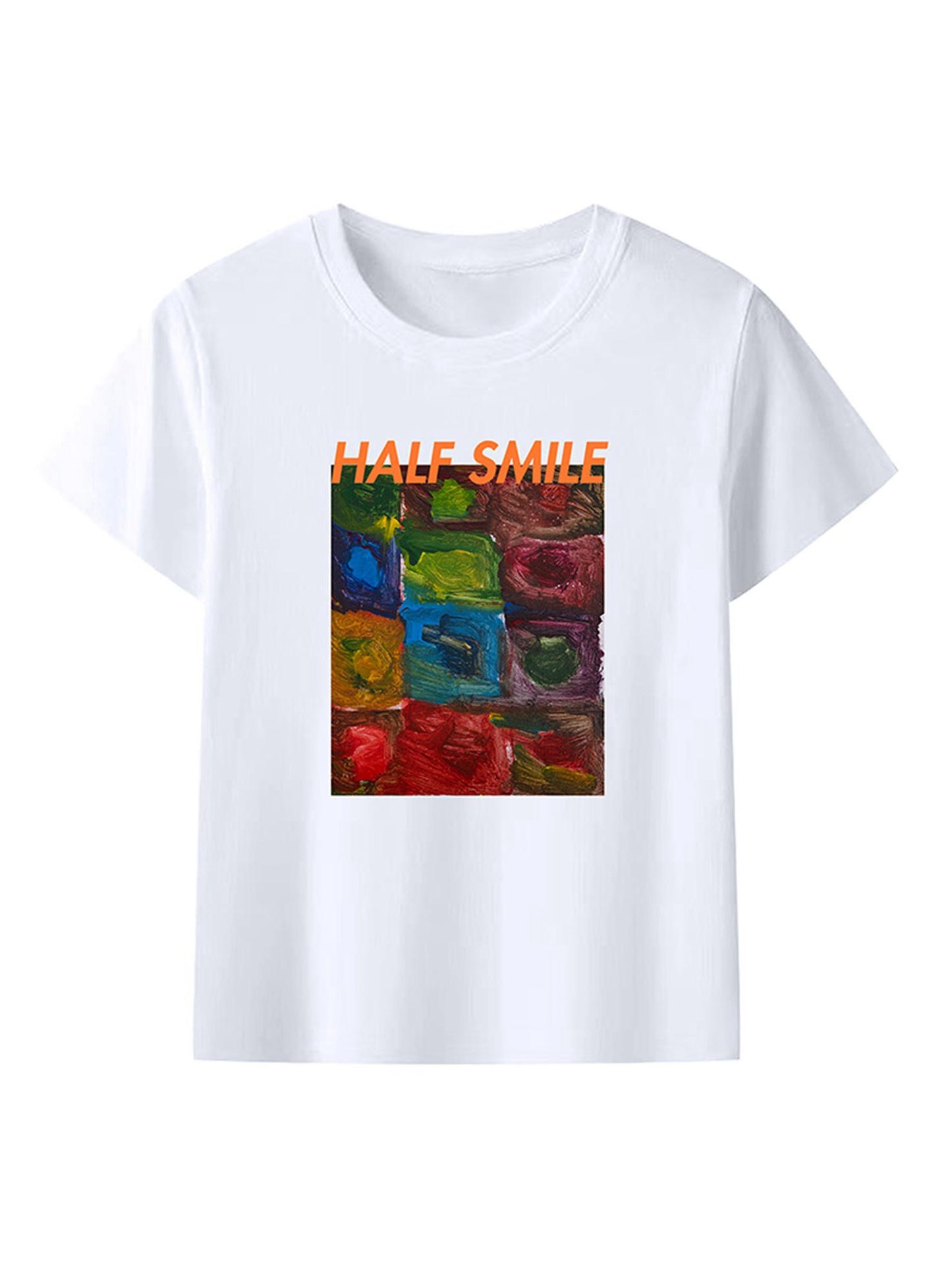 Unisex White Streetwear Tee