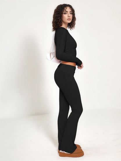 Flared Two-Piece Tracksuit Set 