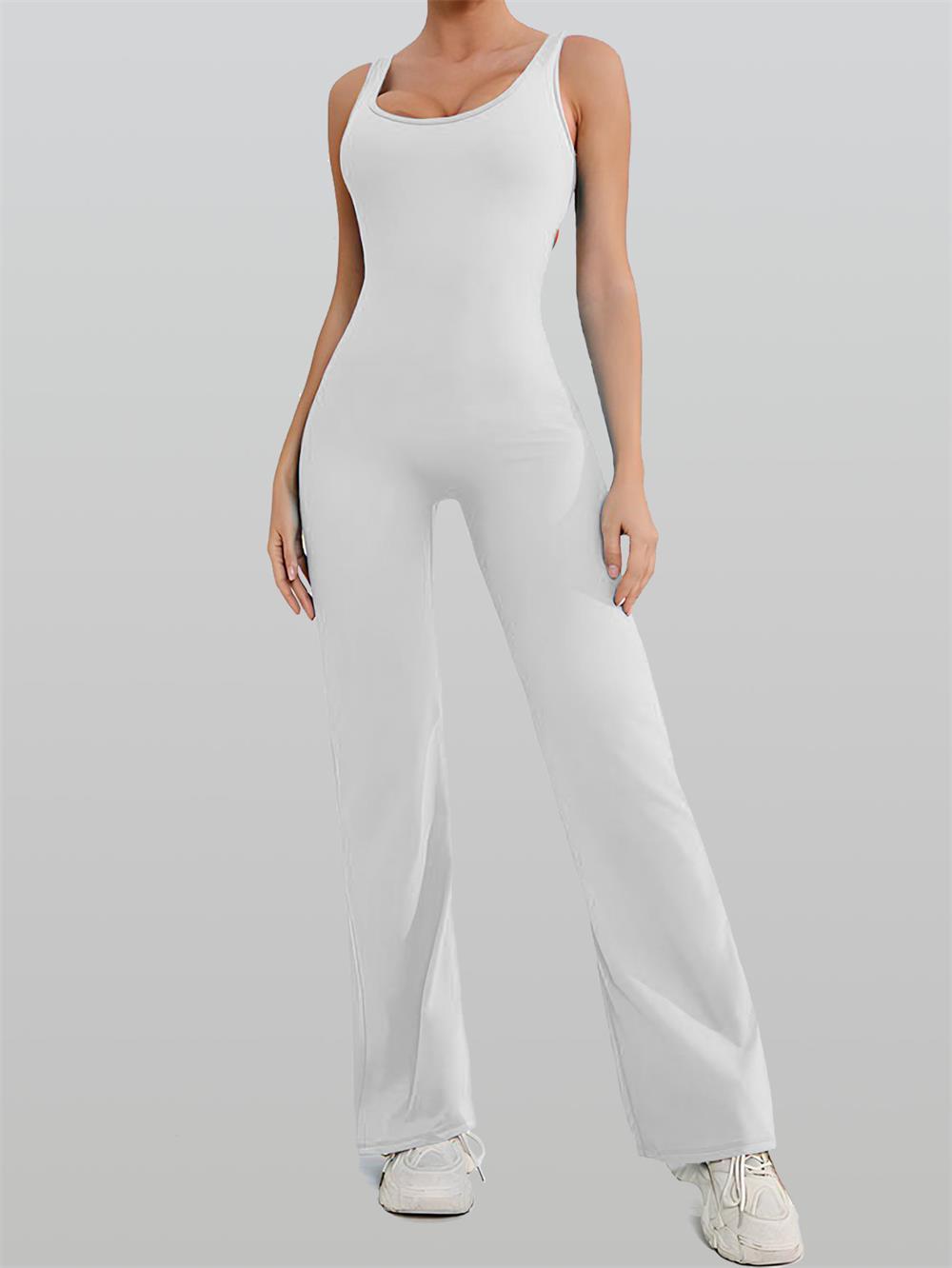 Seamless Flared Jumpsuit for Activewear