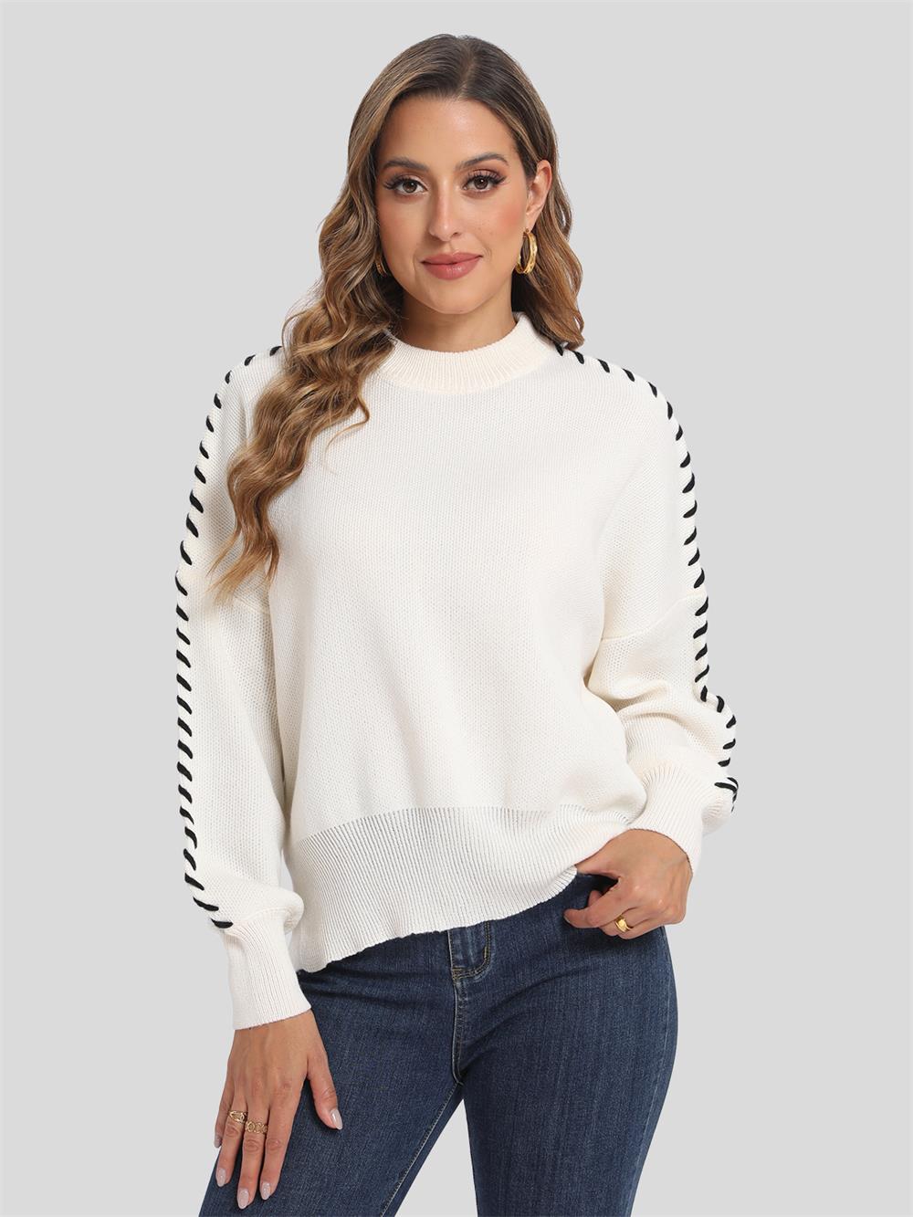 Oversized Batwing Sleeve Sweater for Women