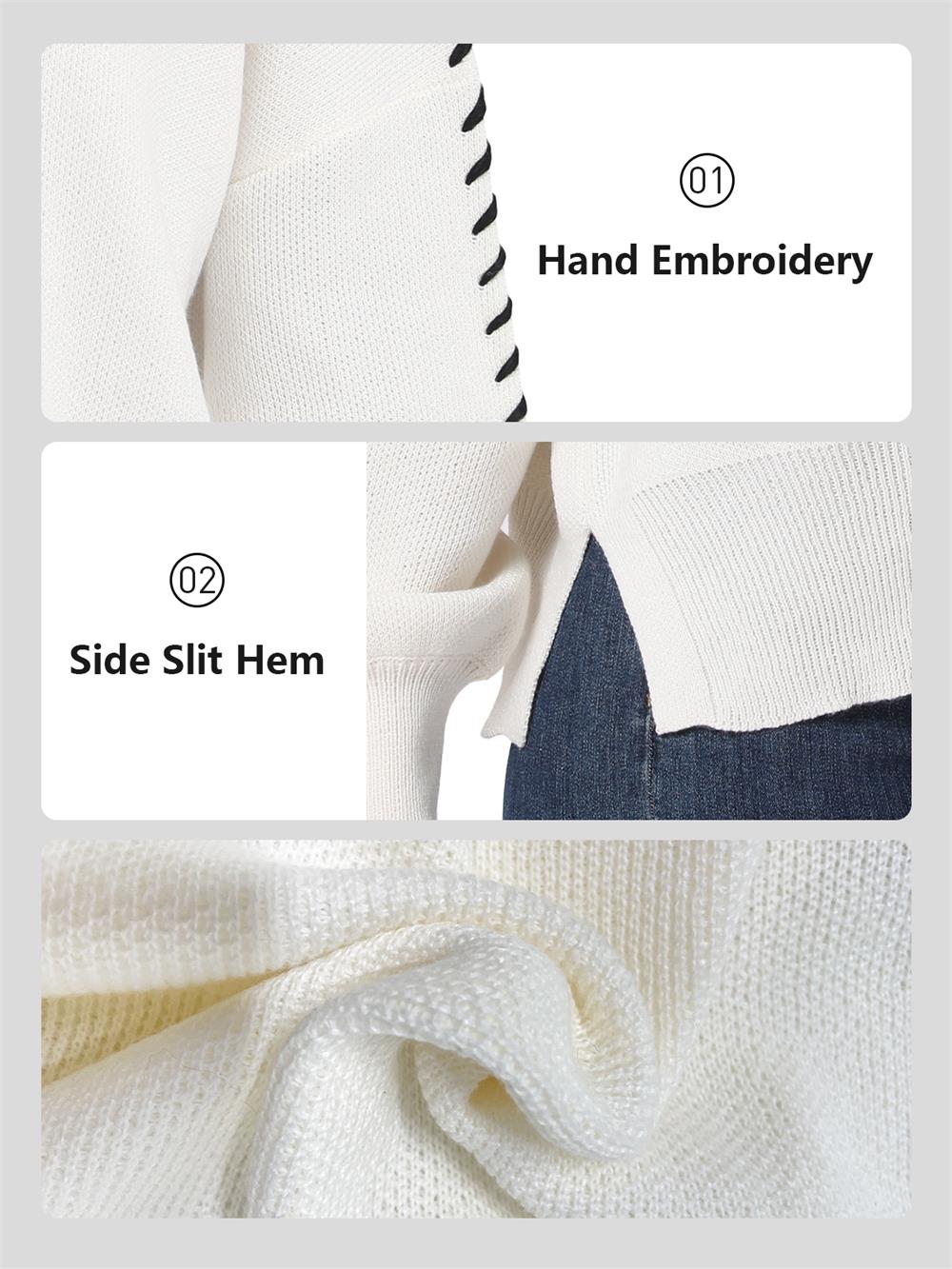 Oversized Batwing Sleeves Sweater for Women